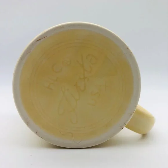 Fiesta Christmas Tree Mug 12 Oz Ivory Holiday Coffee Tea Cup Homer Laughlin - Picture 5 of 5